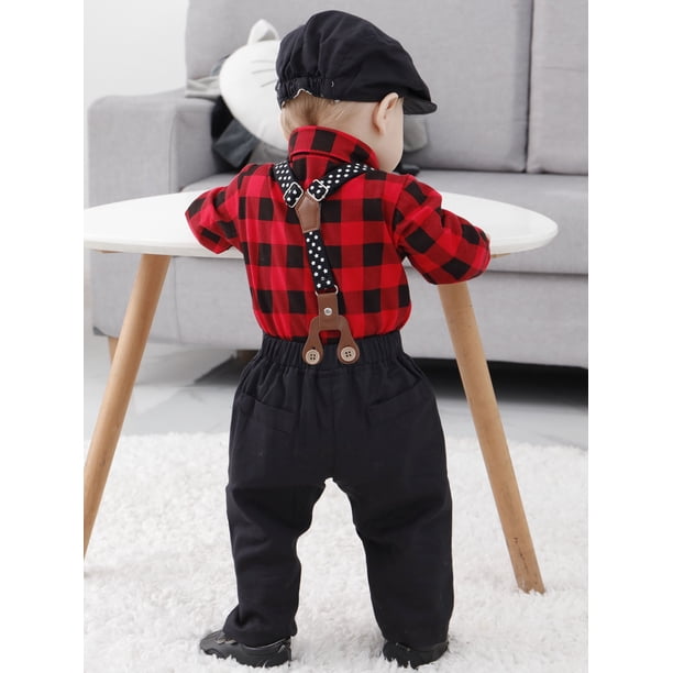 Nostalgic Baby Vintage | Bottoms | Vintage Suspender Plaid Shorts Bowtie Set 24 Months 635eaa537099bf53f8b10cca