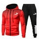thumbnail image 1 of 2023 Nueva llegada Sudadera con capucha y pantalones deportivos negros con cremallera para hombre Chaquetas deportivas casuales de uso diario para hombre de alta calidad Traje de jogging, 1 of 4