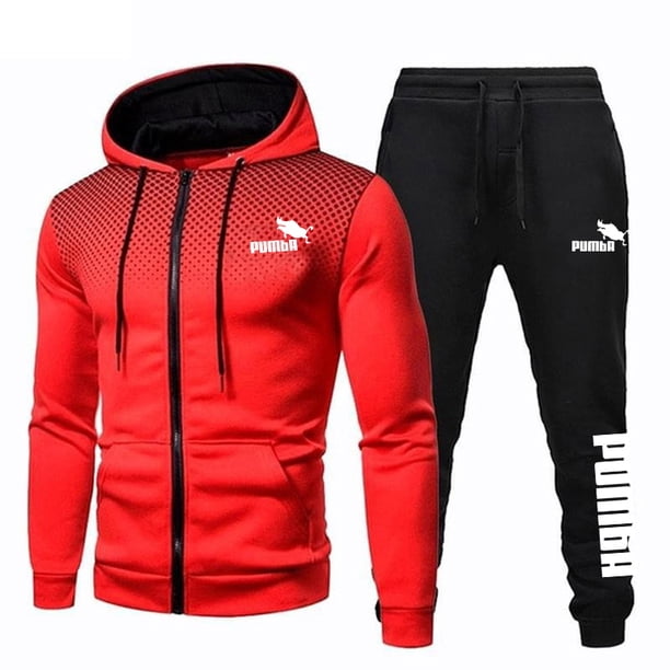2023 Nueva llegada Sudadera con capucha y pantalones deportivos negros con cremallera para hombre Chaquetas deportivas casuales de uso diario para hombre de alta calidad Traje de jogging