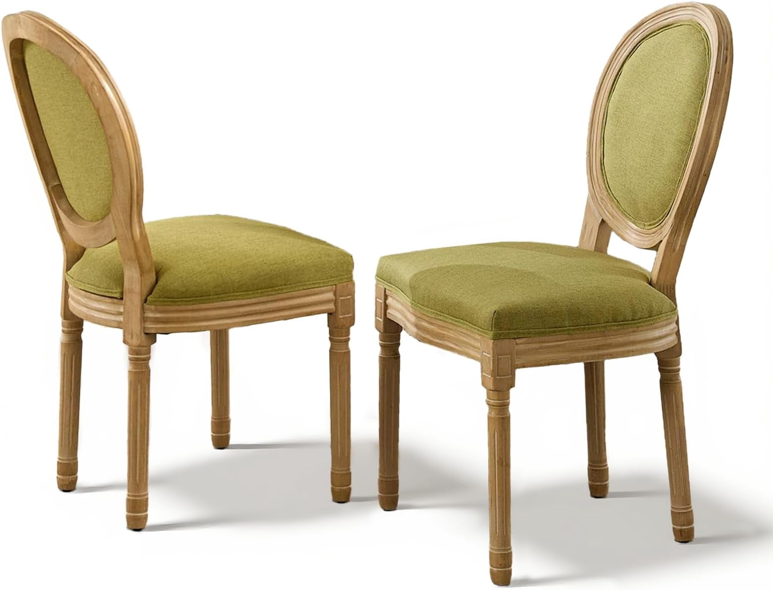 Dining Chairs Set of 4, Vintage Dining Chair with Round Back, Farmhouse Country Dining Chair for Kitchen, Bedroom, Hall