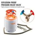 thumbnail image 4 of 30 LBS 400 psi Portable Refrigerant Recovery Tank with Y Valve for Liquid Vapor High Sealing R22 R134A R410A Orange Gray Cylinder, 4 of 6