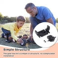 thumbnail image 4 of Tholdsy Caja de cambios RC, accesorios de caja de transferencia, componente modificado profesional, conjunto de componentes de actualización eficiente, Kits de construcción modelo Negro Tholdsy FN010931-01, 4 of 6