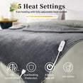 thumbnail image 4 of Danolapsi Electric Heated Blanket Throw, Sherpa Heating Throw with 4 Fast Heating Levels & 4 Hours Auto Off, Machine Washable, ETL Certification,Soft Thicken Heated Throws for Home Office Use, 4 of 9