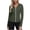 Army GreenA, variant on Women's Long Sleeve Sun Protection Jacket, Full Zip Hooded Solid Coat with Cinched Waist, Lightweight Hiking Running Outerwear