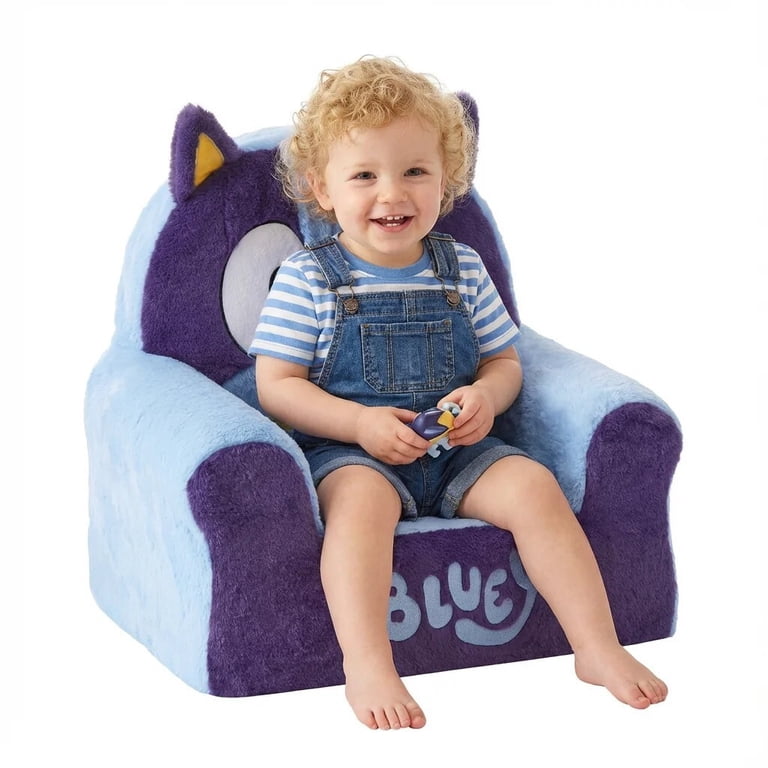 BBC Bluey's Vacuum Sealed Figural Foam Chair for Toddlers