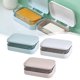 thumbnail image 4 of KDJ ABS + PP Plastic Soap Dish Holder with Detachable Design, White, 13.3x8.5x5cm, for Bathroom, Kitchen, Travel, Effective Soap Preservation and Ventilation, 4 of 4