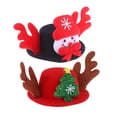 thumbnail image 1 of 2PCS Christmas Pet Funny Hat Christmas Dog Hat Decoración Headwear Pet Costume Accesory Cosplay Props (Muñeco de nieve, Árbol verde), 1 of 6