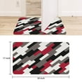 thumbnail image 6 of Red Black Geometric Modern Door Mat,No Slip Durable Welcome Mat Funny Floor Door Mats for Indoor Outdoor Kitchen, 6 of 6