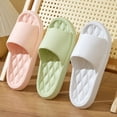 thumbnail image 2 of Zapatillas planas de goma eva para mujer y hombre, chanclas antideslizantes de baño, pantuflas para interior de casa, de verano, 2 of 6