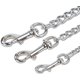 thumbnail image 3 of Cadena de correa de perro de metal cromado Correa resistente a prueba de masticación con mango acolchado Entrenamiento de tráfico para caminar Viajar Cadena mediana de 6 ' / 3.0 mm Feliz Sencillez, 3 of 5