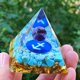 thumbnail image 1 of Pirámide de orgonita, amatista, peridoto, energía de cristal curativo, artesanías de orgón (E) Wdftyju Libre de BPA, 1 of 9
