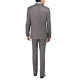 thumbnail image 2 of LN LUCIANO NATAZZI Men's Two Button Bird's Eye 3 Piece Modern Fit Vested Suit Gray, 2 of 5