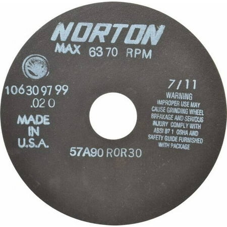 

Norton 6 x 0.02 1-1/4 Hole 90 Grit Aluminum Oxide Cutoff Wheel