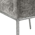 thumbnail image 4 of Meridian Furniture Reeves Grey Chenille Fabric Dining Chair (Set of 2), 4 of 9