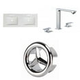 thumbnail image 1 of American Imaginations 48.75-in. W 3H8-in. Ceramic Top Set In White Color - Overflow Drain Incl. AI-24543, 1 of 9