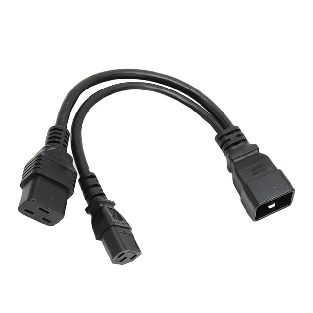 Cable de alimentación IEC320 C19 IEC320 C13 a IEC320 C20, Cable divisor Y estándar profesional para ordenador, Monitor HDTV