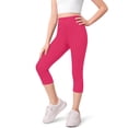 thumbnail image 3 of Sweet Hearts 3-Pack Girls Capri Leggings- Elastic Waist Capris for Girls Pants Tween Girls Clothes Clothing Made in USA, 3 of 6