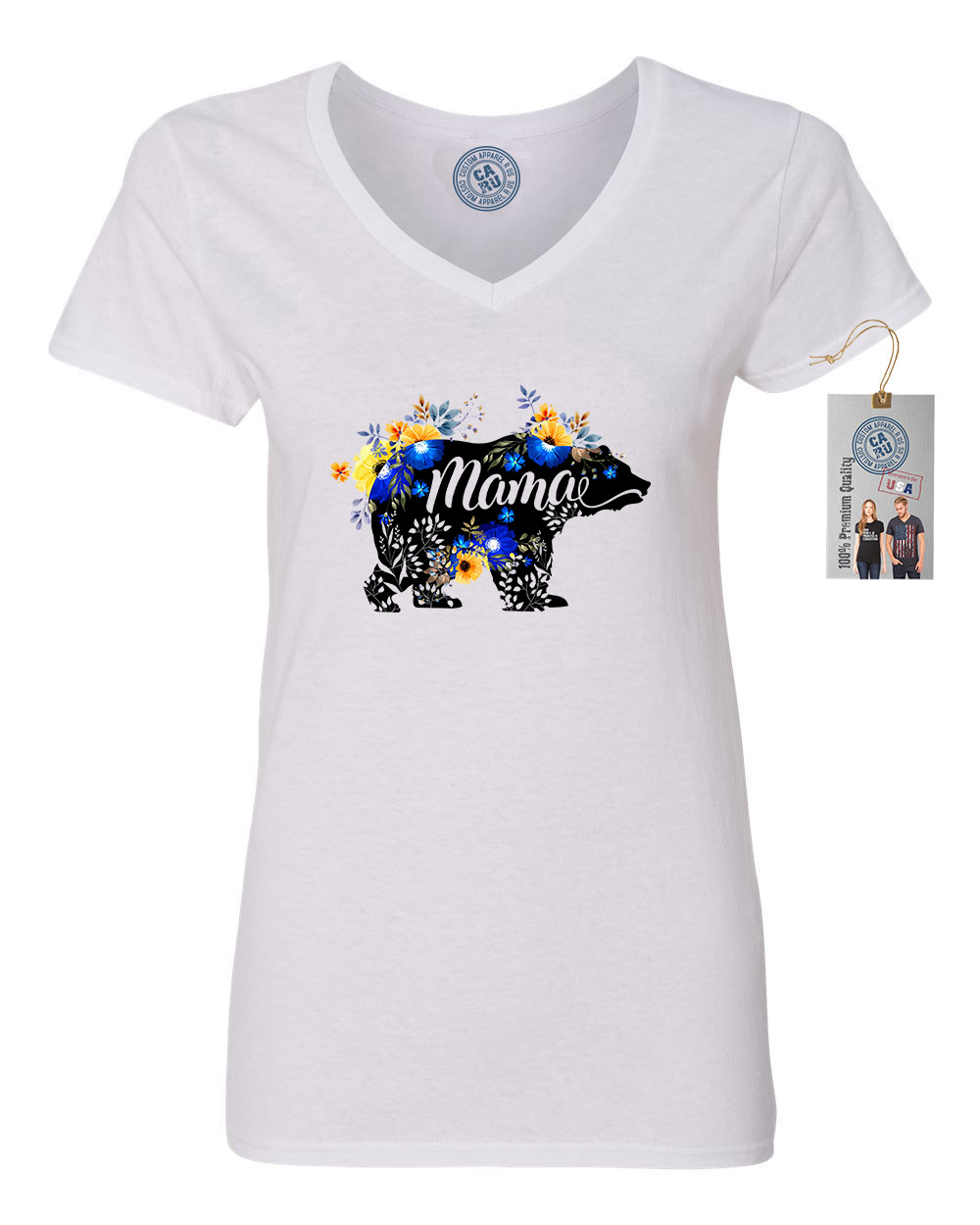 Mama Bear Floral Flowers Mothers 