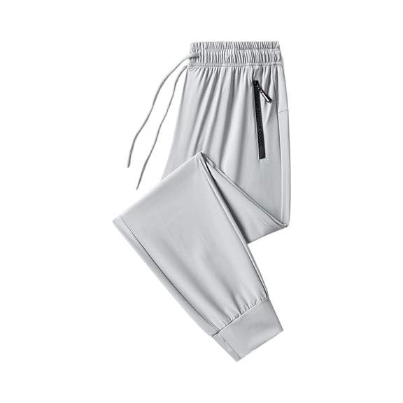 Dresfit Workout Pants for Woman Breathable Ice Silk Running Pants Summer 2026 Quick Dry Beeswan Pants for Women Over 50 Plus Size Straight Leg Trousers Light Gray L