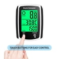 thumbnail image 2 of Wired Bike Computer 19 Functions Touch Bike Speedometer Odometer Waterproof Bicycle Computer with Backlight, 2 of 8