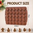 thumbnail image 2 of Christmas Silicone Mold - Gingerbread & More - 30-cavity, 2 of 5