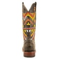 thumbnail image 4 of Ferrini  Womens Aztec Embroidered Square Toe   Boots   Mid Calf Low Heel 1-2", 4 of 5