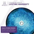 thumbnail image 2 of Spa World LS-AZ161 Stellar Series Deco-Glass Round Vessel Sink - Blue Blaze, 2 of 5