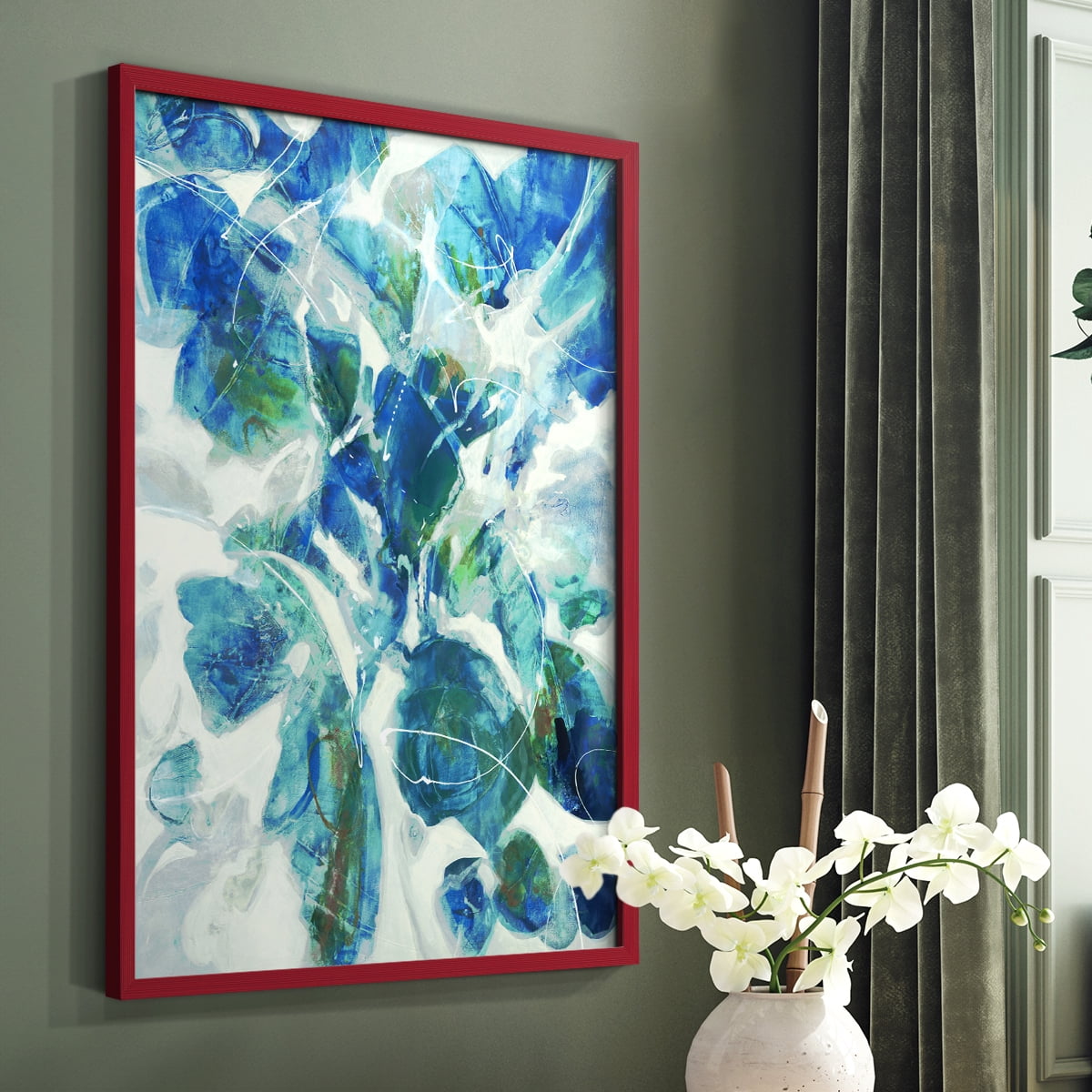 Winding Road Framed Print - Solid Wood in Single Picture Frame Solid Wood 2 Framed Print