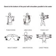 thumbnail image 5 of 2 mancuernas de ejercicio acuático, resistencia a la piscina, pesas de agua, entrenamiento físico, ejercicio de brazos, EVA, natación, actividades físicas para mujeres y hombres, 5 of 5