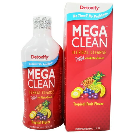 Detoxify Brand - Mega Clean Herbal Cleanse Tropical Flavor - 32 oz. 