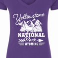 thumbnail image 4 of Inktastic Wyoming Yellowstone National Park Women's V-Neck T-Shirt, 4 of 5