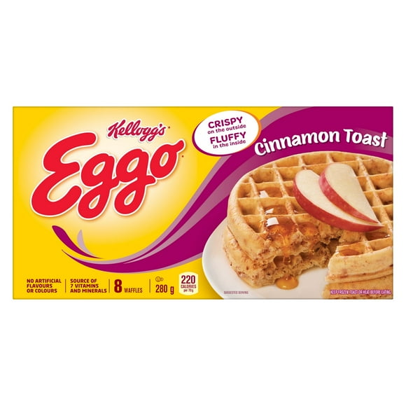 EGGO Cinnamon Toast Waffles, 280g (8 waffles), 280g, 8 waffles