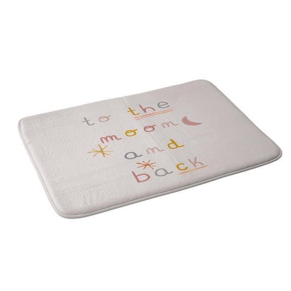 Society6 Hello Twiggs To The Moon And Back Bath Mat 34" x 21"