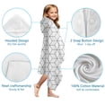 thumbnail image 7 of Black White Checkerboard Checkered Pattern Hooded Bath Towel，60"x35" for Ages 3 To 12 Kids, Quick Dry Lightweight Soft Microfiber Hood Beach Towel Cover Up for Kids, 7 of 7