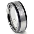 thumbnail image 1 of Andrea Jewelers Cobalt Xf Chrome 8MM Italian Di Seta Finish Two Tone Flat Wedding Band Ring Sz 13.0, 1 of 4