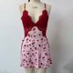 thumbnail image 3 of Arco Haciendo el Kit sin Espalda Encaje Patchwork V-Cuello Camisola Falda Dulce Romántico Vestido de Noche para la Mujer Encaje Ropa Interior, 3 of 8