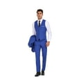 thumbnail image 2 of Men's 3 Pieces Suit Elegant Solid Two Button Slim Fit Single Breasted Party Blazer Vest Pants Set, 2 of 8