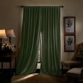 thumbnail image 5 of Martha Stewart Lucca Velvet Curtain Panel Pair, Loden Green (Set of Two), 50"W x 95"L, Back Tab, Indoor, Adult, 5 of 15
