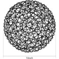 thumbnail image 2 of Paper Braided Round Placemats Natural Non-Slip Heat Resistant Table Mats for Dining Tables Farmhouse Woven Indoor & Outdoor Place mats for Thanksgiving., 2 of 7