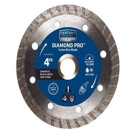 

Century Drill & Tool 4 in. D Diamond Turbo Diamond Saw Blade