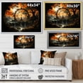 thumbnail image 4 of Designart "Onyx Tangerine Dharma Craft Cycle Of" Spiritual Floater Framed Wall Decor, 4 of 7