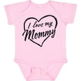 thumbnail image 3 of Inktastic I Love My Mommy in Black Chalk Heart Boys or Girls Baby Bodysuit, 3 of 5