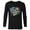 Black, variant on Marvel Avengers Kawaii Red White and Brave 4th of July - Long Sleeve T-Shirt for Men - Customized-Athletic Heather