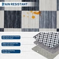 thumbnail image 5 of Memoryfield Checkered Area Rug 8' x 10', Washable, Non-Slip Low-Pile Carpet with Modern Geometric Design for Living Room, Bedroom & Dining Room, Black, 5 of 6