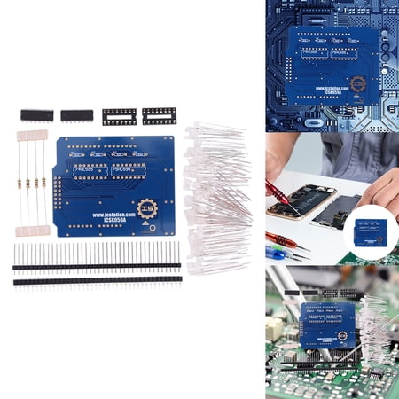 jixopn 4X4X4 LED Light Cube Kit Blue Display 3D LED Cube DIY Kits for Arduino Uno R3