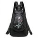 thumbnail image 3 of Mochila pequeña, bolso de pecho multifuncional, bolso de hombro, mochila de cuero suave de PU, mochila de moda para mujer, 3 of 6
