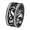 Black, variant on Vintage Hollow Out Floral Pattern Ring for Women Stainless Steel CZ Crystal Stone Vine Engraved Wide Band
