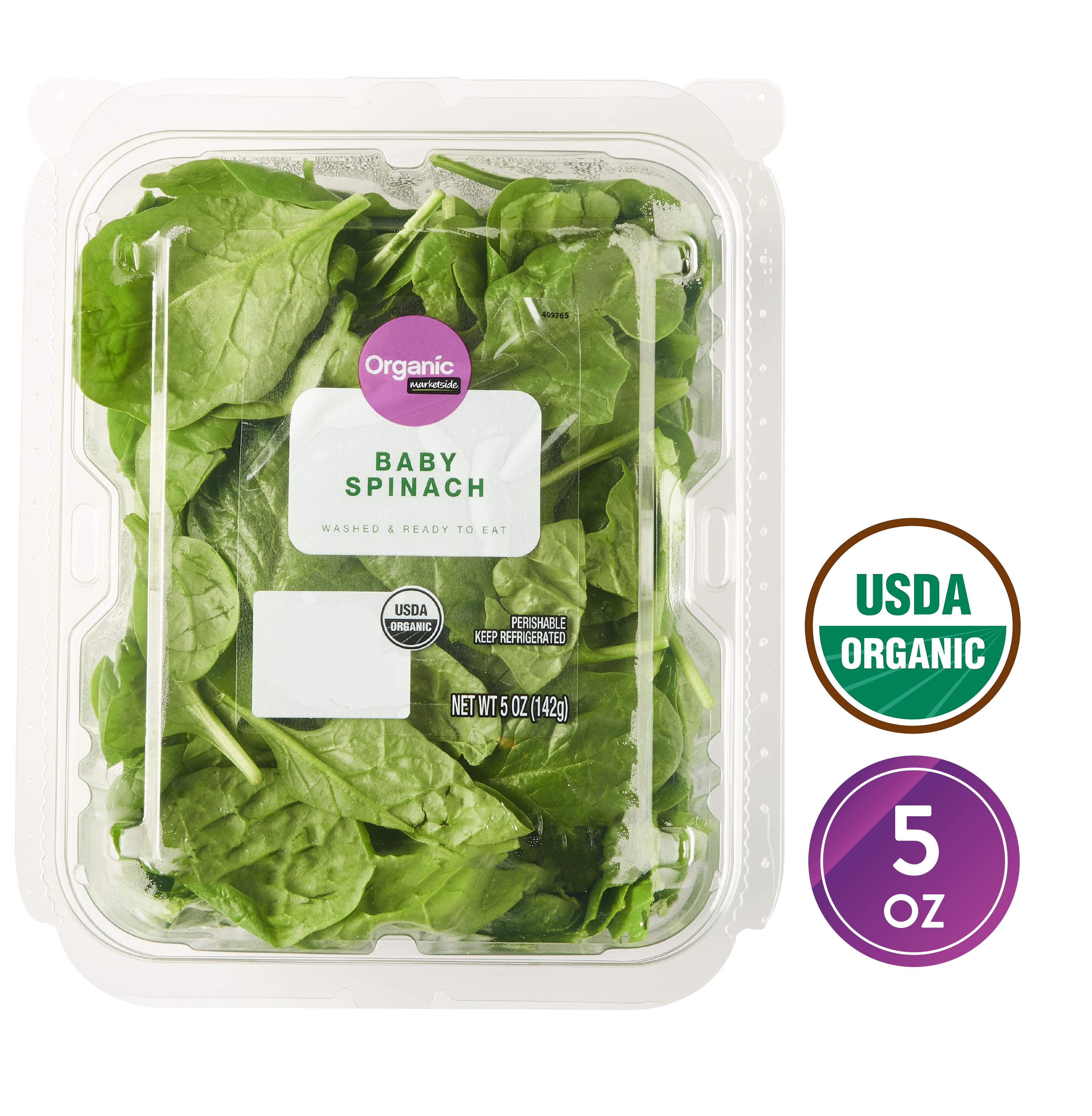 Marketside Organic Baby Spinach, 5 oz