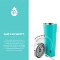 thumbnail image 4 of TAL Water Bottle Double Wall Stainless Steel Antimicrobial Sip Tumbler 24oz, Teal, 4 of 7