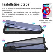 Shellbox for Moto G Pure 2021 Case, Waterproof Dustproof Case Built-in Screen Protector, Full Body Shockproof Protective Cover for MOTO G Pure 2021 6.5 inch (Black)
